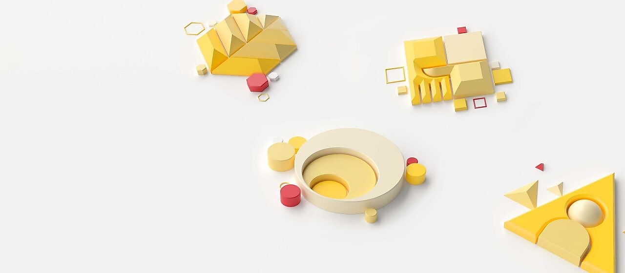 Графічне зображення з усіма чотирма графічними 3D-елементами основних складових концепції «Прискорюючи Прогрес»