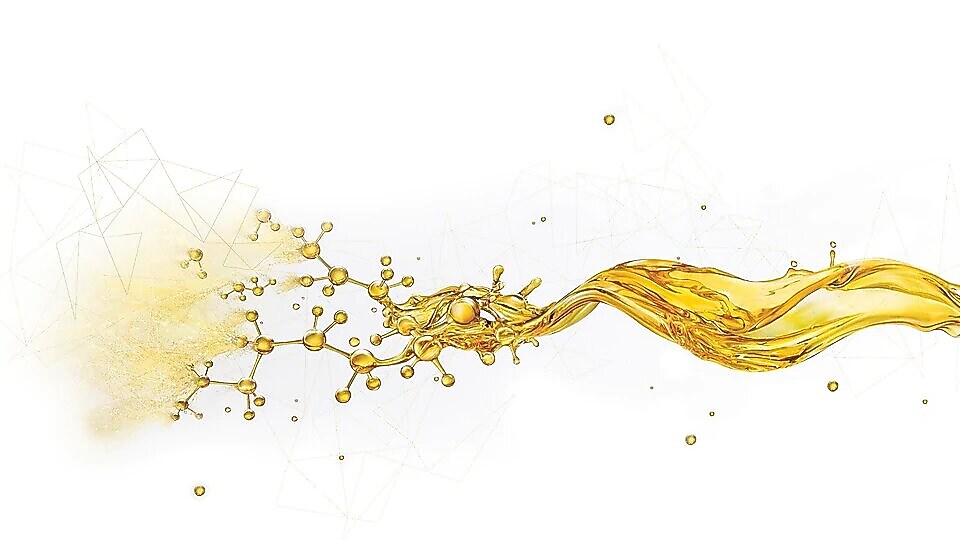 Струмінь масла розпадається на дрібні компоненти