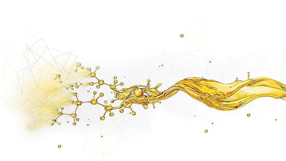 Струмінь масла розпадається на дрібні компоненти