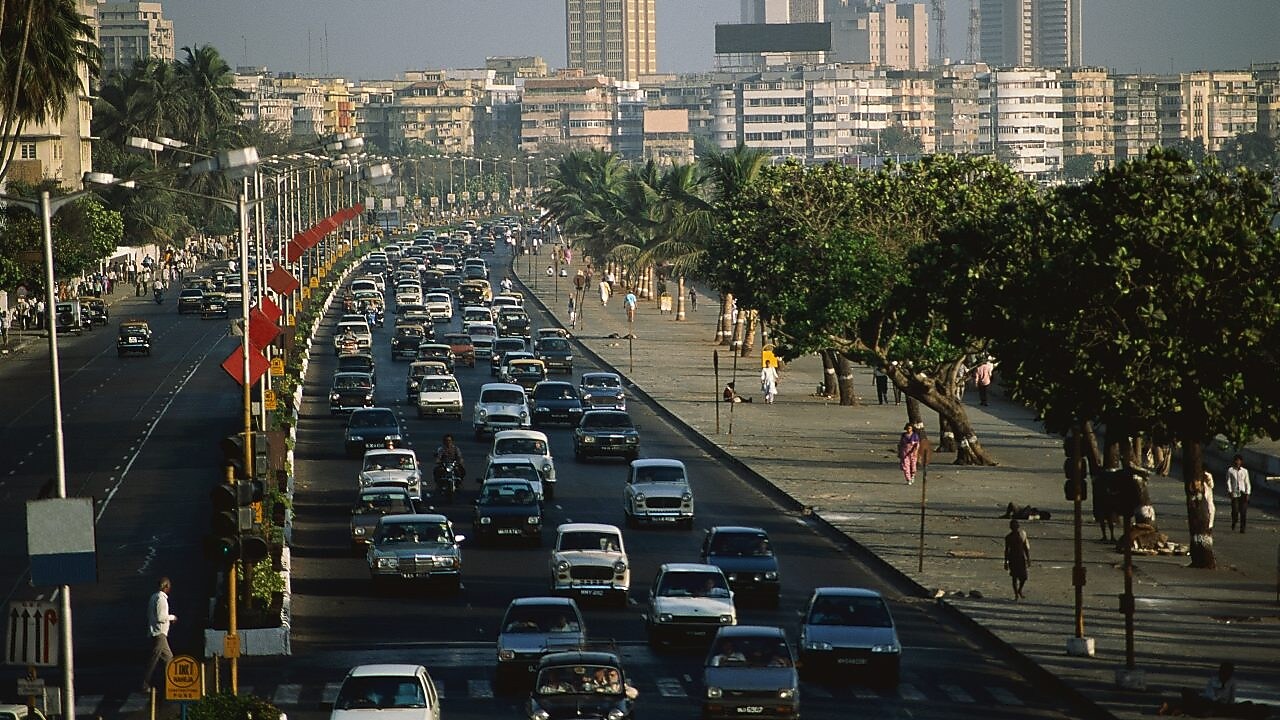 Затор на Марін Драйв у Бомбеї, Індія