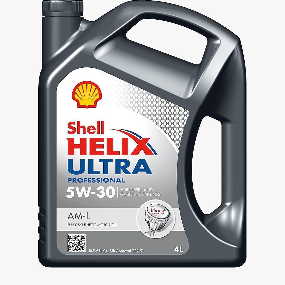 Packshot of Shell Helix Ultra Professional AM-L 5W-30